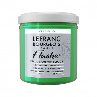 Lefranc & Bourgeois 125ml Flashe Acrylic 565 Fluorescent Green Series 3