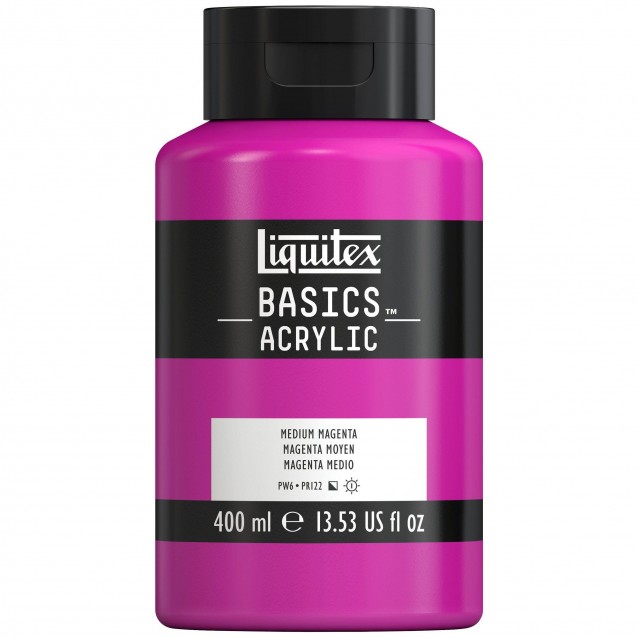 Liquitex Basics 400ml Acrylic 114 Medium Magenta
