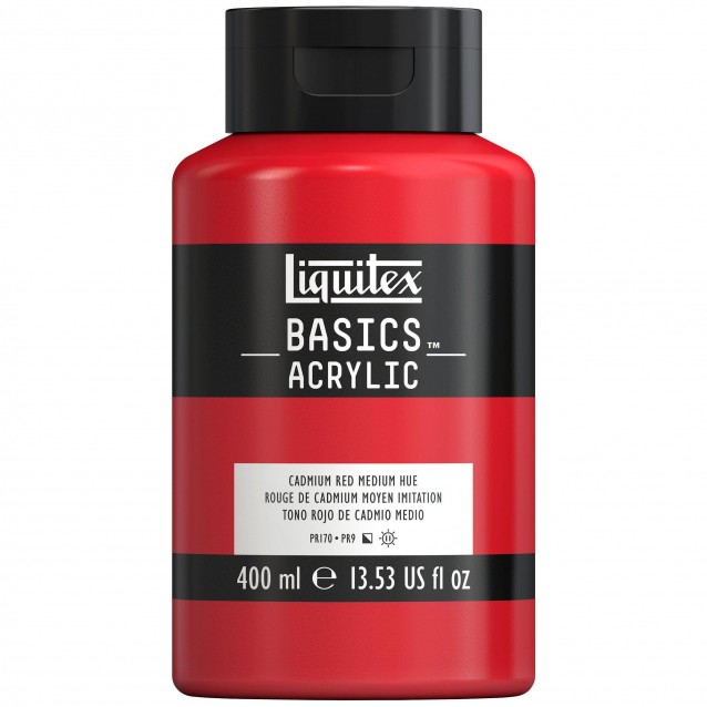 Liquitex Basics 400ml Acrylic 151 Cadmium Red Series 1