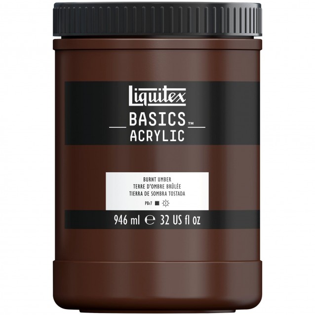 Liquitex Basics 946ml Acrylic 128 Burnt Umber Series 1