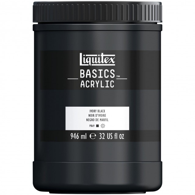 Liquitex Basics 946ml Acrylic 244 Ivory Black Series 1