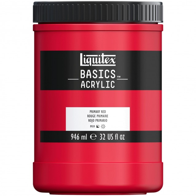 Liquitex Basics 946ml Acrylic 415 Primary Red Series 1