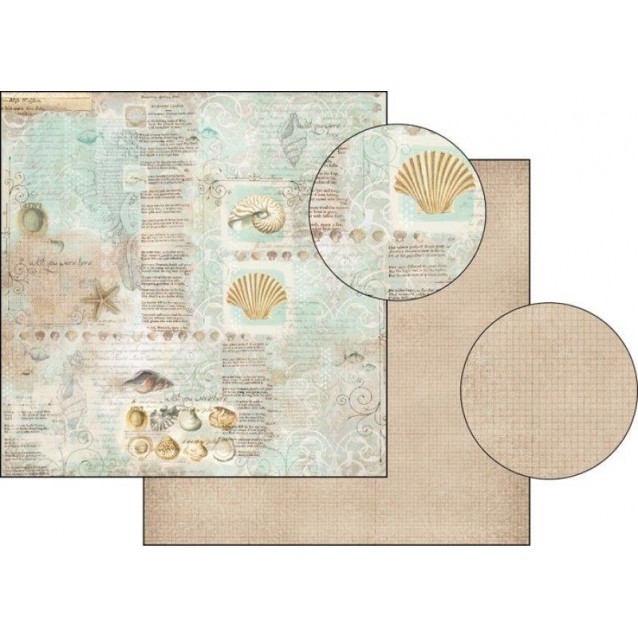 Stamperia Χαρτί Scrapbooking 30,5x30,5cm Διπλής Όψης Sea