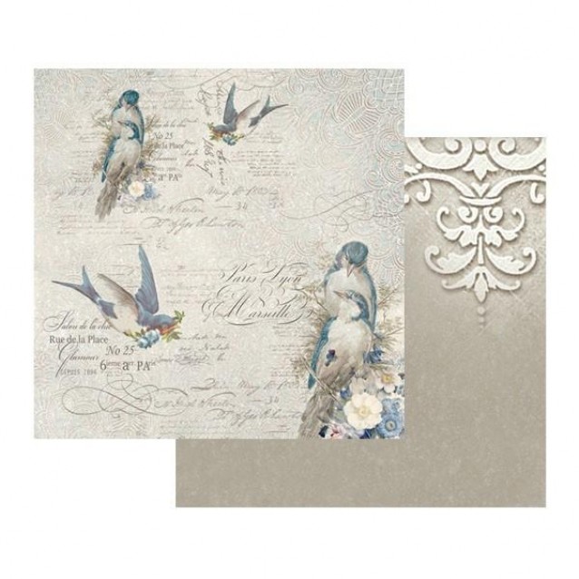 Stamperia Χαρτί Scrapbooking 30,5x30,5cm Διπλής Όψης Old England Birds