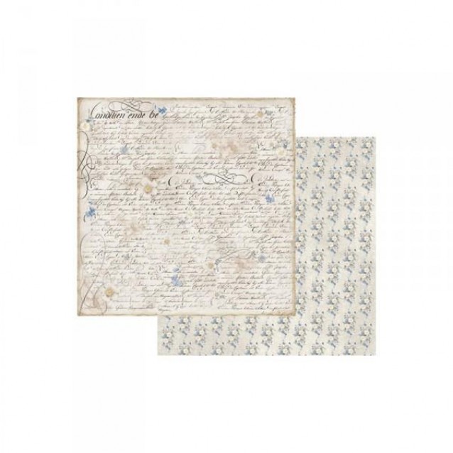 Stamperia Χαρτί Scrapbooking 30,5x30,5cm Διπλής Όψης Old England Writing