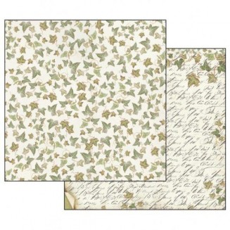 Stamperia Χαρτί Scrapbooking 30,5x30,5cm Διπλής Όψης Texture Ivy