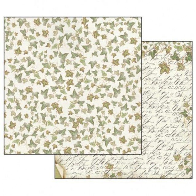 Stamperia Χαρτί Scrapbooking 30,5x30,5cm Διπλής Όψης Texture Ivy