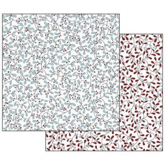 Stamperia Χαρτί Scrapbooking 30,5x30,5cm Διπλής Όψης Texture Turquoise Red