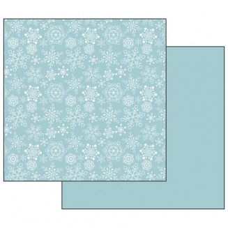 Stamperia Χαρτί Scrapbooking 30,5x30,5cm Διπλής Όψης Texture Turquoise With Sno