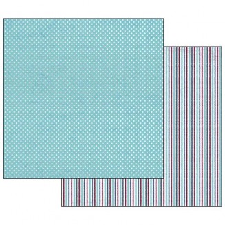 Stamperia Χαρτί Scrapbooking 30,5x30,5cm Διπλής Όψης Texture Polka Dots Turquoise Background