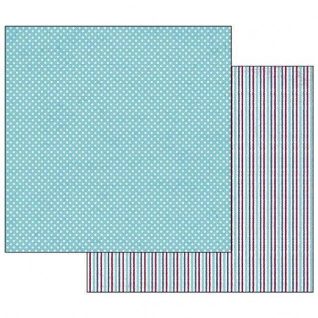 Stamperia Χαρτί Scrapbooking 30,5x30,5cm Διπλής Όψης Texture Polka Dots Turquoise Background