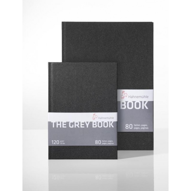 Hahnemuhle Σκληρόδετο Μπλοκ Σχεδίου Grey Book A5 (14,8Χ21cm) 40 Φύλλων/80 Σελίδων 120gr