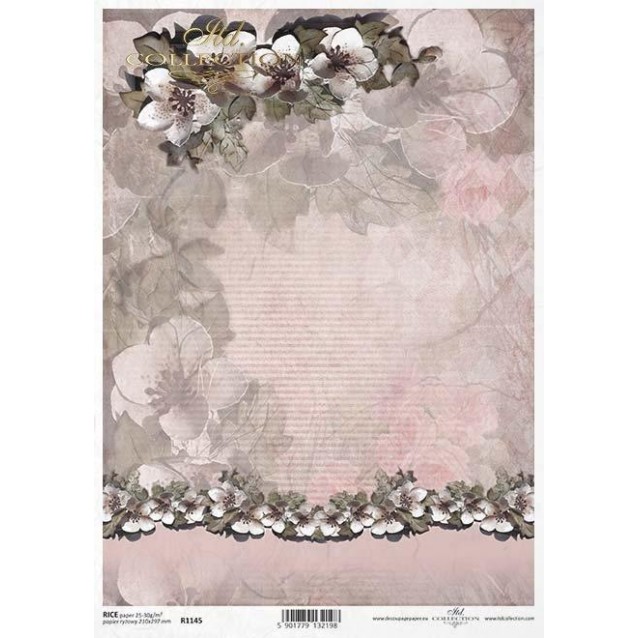 Itd. Collection Ριζόχαρτο Decoupage A4 (21x29,7cm) Λουλούδια