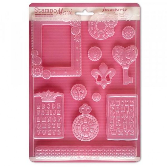 Stamperia Φόρμα Πηλού A4 Steampunk Gears