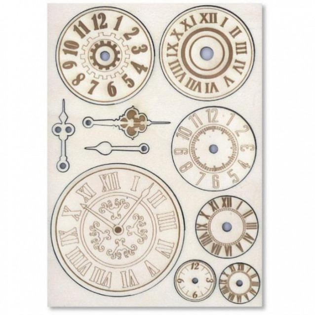 Stamperia Ξύλινο Σχήμα A5 (14,8Χ21cm) Ρολόγια