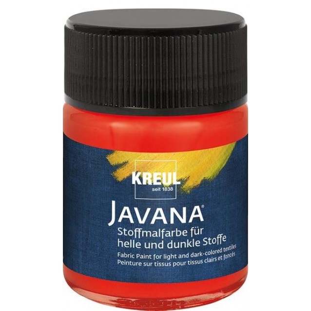 Kreul 50ml Javana Σκουρόχρωμο Ύφασμα Red