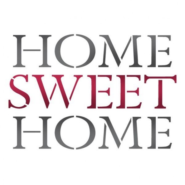 Stamperia Stencil G 21x29,7cm Home Sweet Home