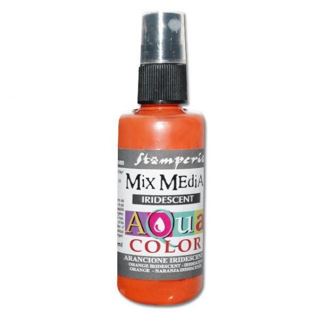 Stamperia 60ml Aqua Color 302 Iridescent Orange