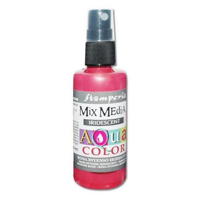 Stamperia 60ml Aqua Color 305 Iridescent Intense Pink