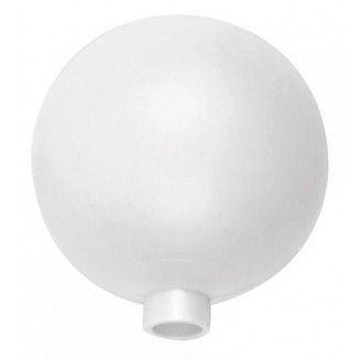 Plastic Egg 10cm with hole 12 mm white
