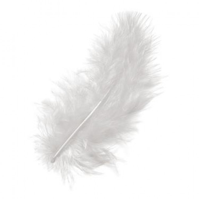 Stafil 15 Φτερά Marabu Λευκά 12cm