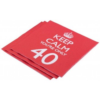 Neviti 20 Χαρτοπετσέτες Keep Calm You’re Only 40