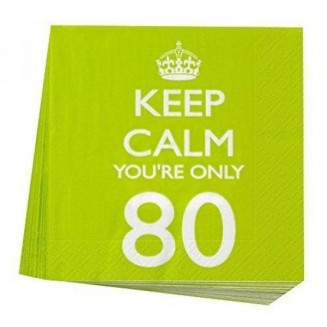 Neviti 20 Χαρτοπετσέτες Keep Calm 80th