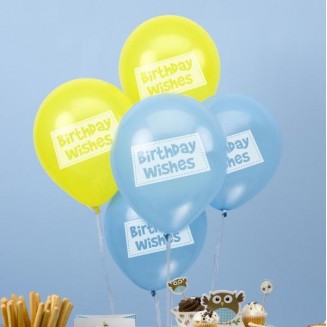 Neviti 8 Μπαλόνια Little Owls Μπλε