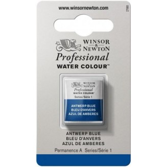 Winsor & Newton Half Pan Ακουαρέλας Professional 010 Antwerp Blue Series 1
