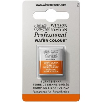 Winsor & Newton Half Pan Ακουαρέλας Professional 074 Burnt Sienna Series 1