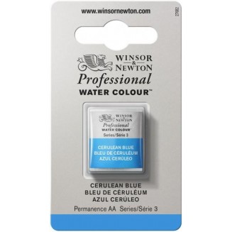 Winsor & Newton Half Pan Ακουαρέλας Professional 137 Cerulean Blue Series 3