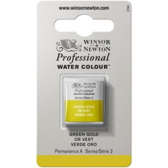 Winsor & Newton Half Pan Ακουαρέλας Professional 294 Green Gold Series 2