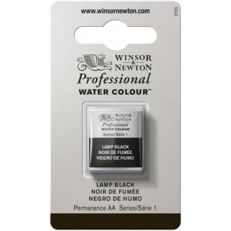 Winsor & Newton Half Pan Ακουαρέλας Professional 337 Lamp Black Series 1