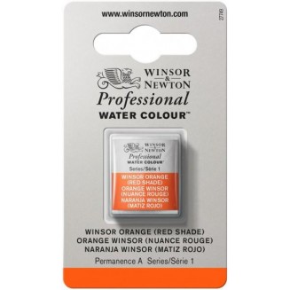 Winsor & Newton Half Pan Ακουαρέλας Professional 723 Winsor Orange (Red Shade) Series 1