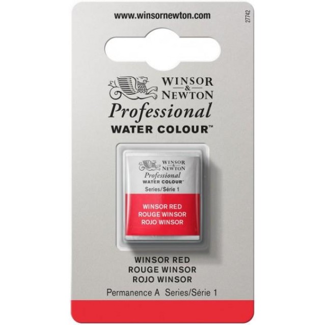 Winsor & Newton Half Pan Ακουαρέλας Professional 726 Winsor Red Series 1