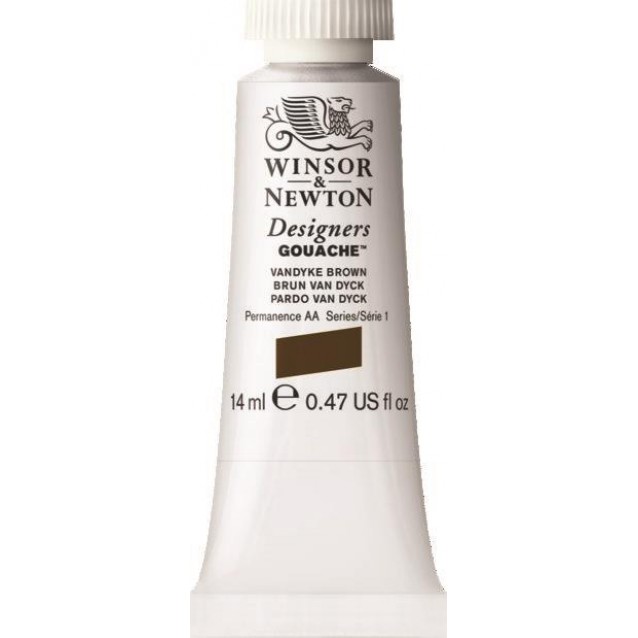 Winsor & Newton 14ml Τέμπερα Designers Vandyke Brown Serie 1