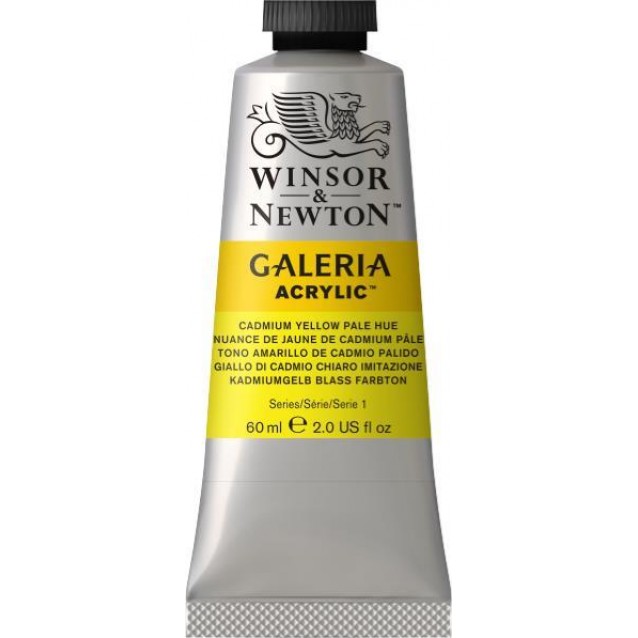 Winsor & Newton 60ml Galeria Acrylic Cadmium Yellow Pale Hue