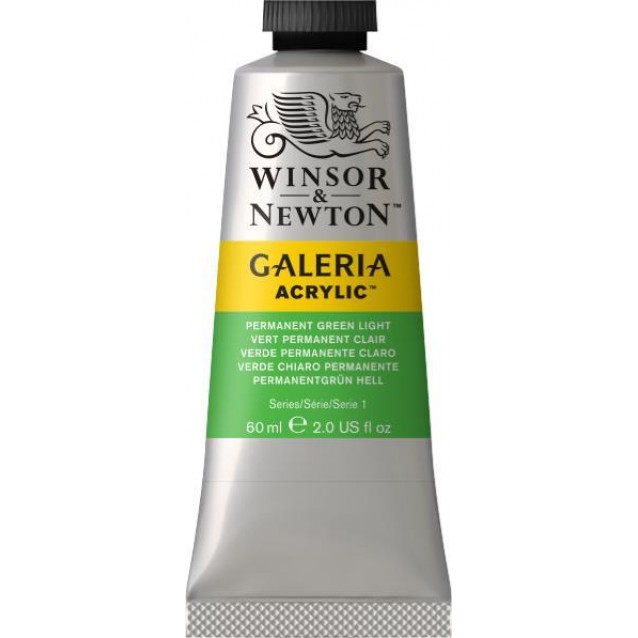 Winsor & Newton 60ml Galeria Acrylic Permanent Green Light