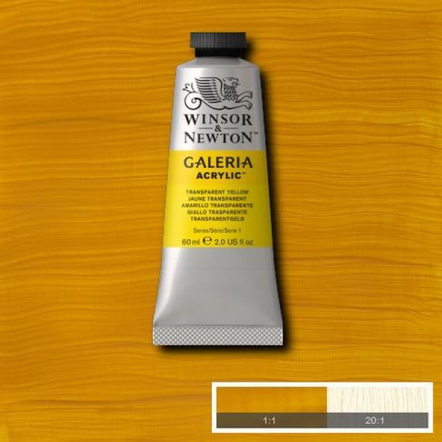 Winsor & Newton 60ml Galeria Acrylic Transparent Yellow