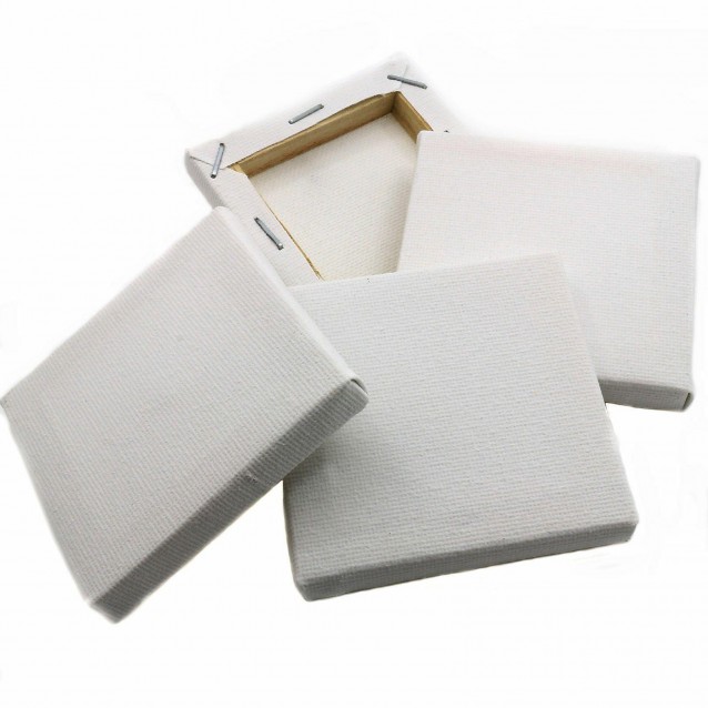 Buonarroti 4 Τελάρα Ζωγραφικής 10x10cm με βαμβακερό καμβά