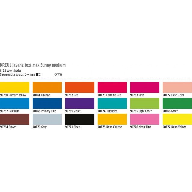 Kreul Javana Μαρκαδόρος Texi Max Πορτοκαλί