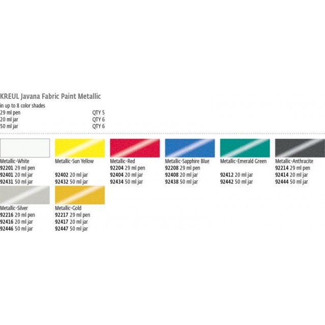 Kreul 50ml Μεταλλικό Χρώμα Υφάσματος Gold