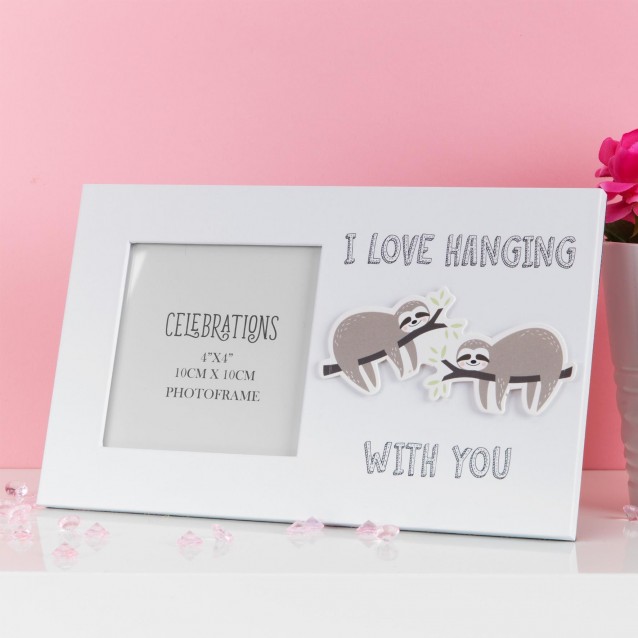 Κορνίζα 10x10cm I Love Hanging With You