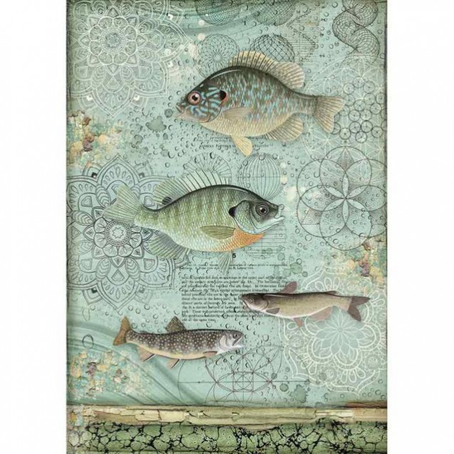 Stamperia Ριζόχαρτο Decoupage A4 (21x29,7cm) Fish