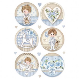 Stamperia Ριζόχαρτο Decoupage A4 (21x29,7cm) Little Boy Round