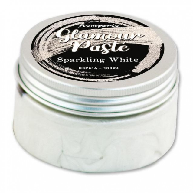 Stamperia 100ml Glamour Paste Sparkling White