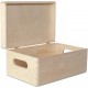 Ξύλινο Κουτί Αποθήκευσης 30x20x14cm (ΜXΠXΥ) με λαβές