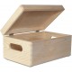 Ξύλινο Κουτί Αποθήκευσης 30x20x14cm (ΜXΠXΥ) με λαβές