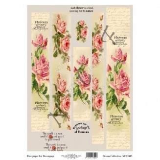 Artistic Design Ριζόχαρτο Decoupage Λαμπάδας 30x40cm NCF-302