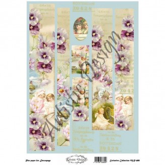 Artistic Design Ριζόχαρτο Decoupage Λαμπάδας 30x40cm MR-680